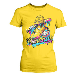 Funny Banana Baseball Drip T Shirt For Women Lets Go Bananas Ice Cream Dripping Sport TS11 Daisy Print Your Wear