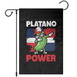 Platano Power Garden Flag Funny Dominican Republic Flag Baseball TS11 Black Print Your Wear