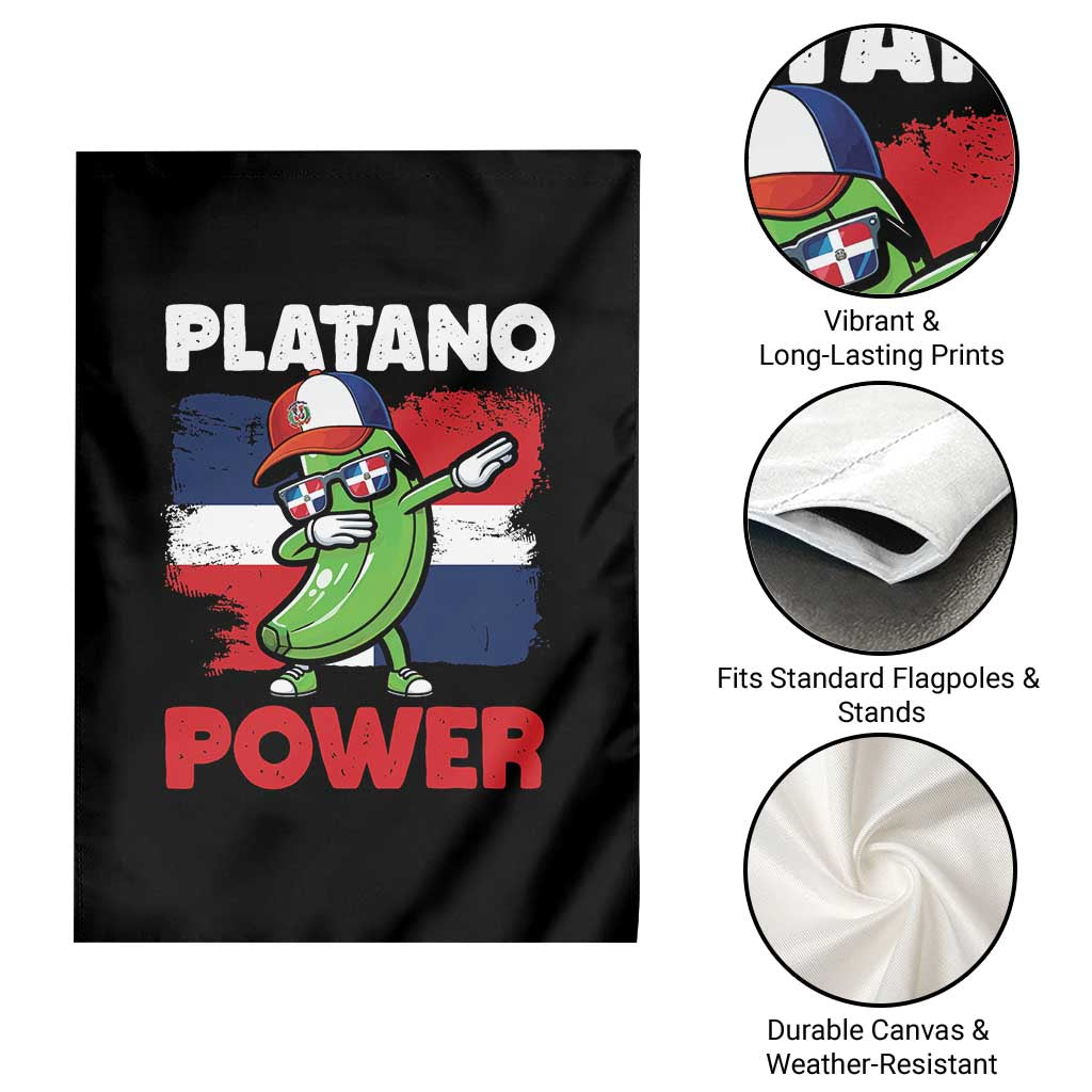 Platano Power Garden Flag Funny Dominican Republic Flag Baseball TS11 Print Your Wear