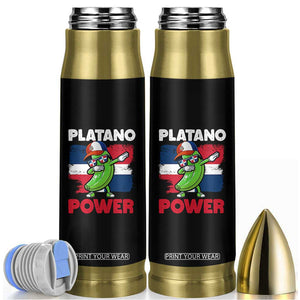 Platano Power Bullet Tumbler Funny Dominican Republic Flag Baseball TS11 Black Print Your Wear
