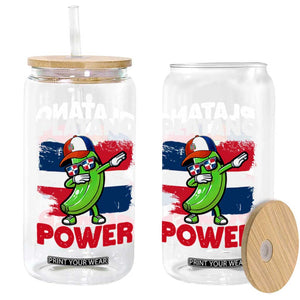 Platano Power Glass Can Funny Dominican Republic Flag Baseball TS11 Print Your Wear