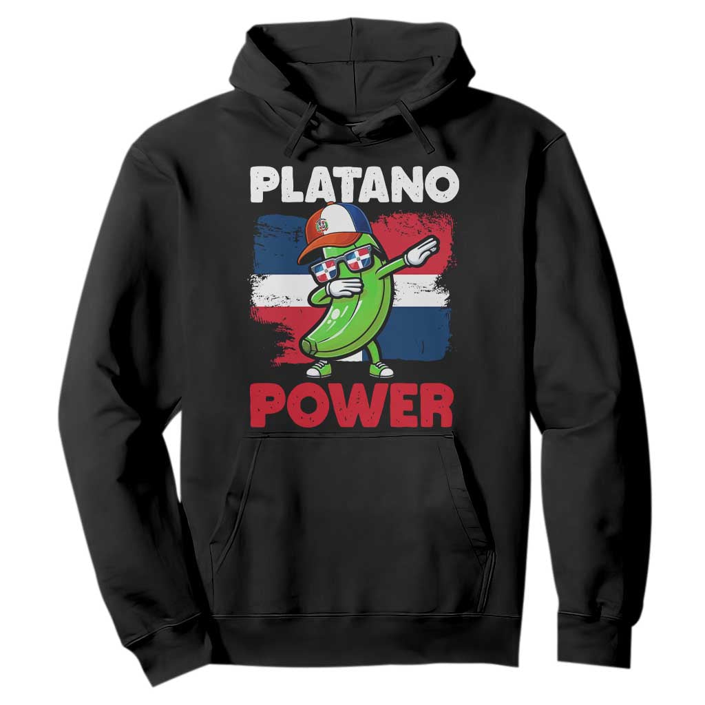 Platano Power Hoodie Funny Dominican Republic Flag Baseball TS11 Black Print Your Wear
