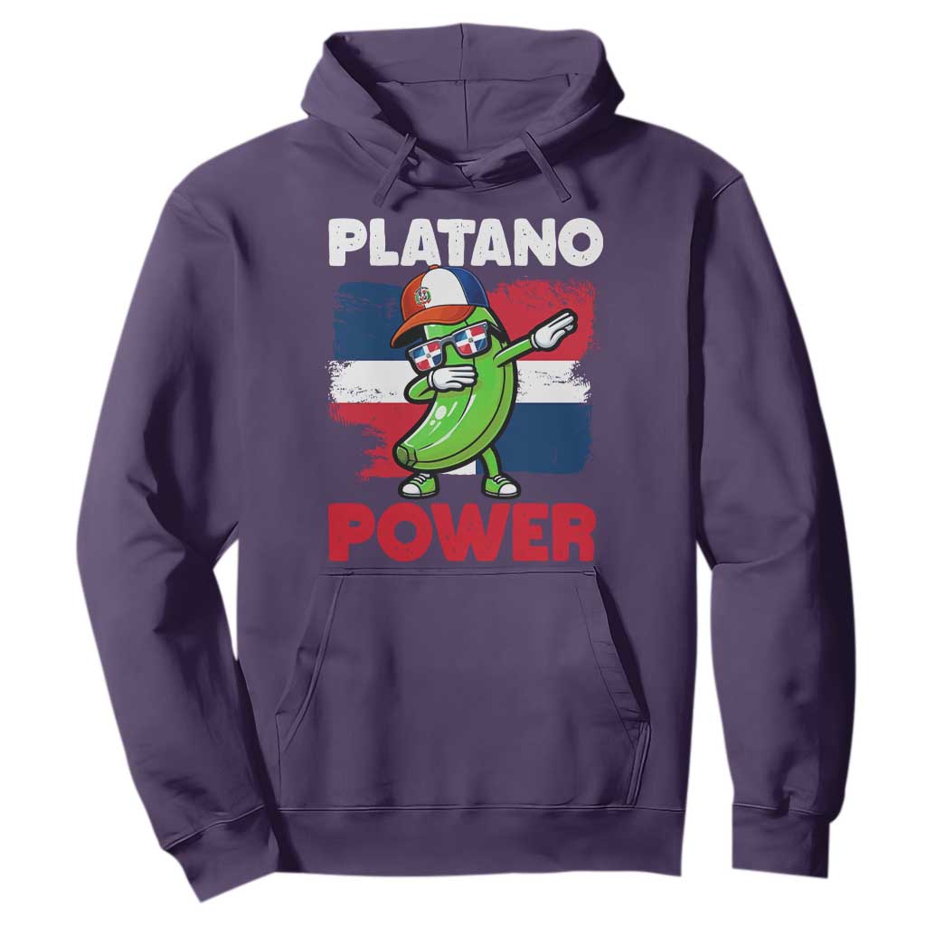 Platano Power Hoodie Funny Dominican Republic Flag Baseball TS11 Purple Print Your Wear