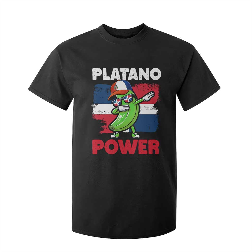 Platano Power T Shirt For Kid Funny Dominican Republic Flag Baseball TS11 Black Print Your Wear