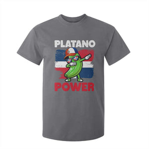 Platano Power T Shirt For Kid Funny Dominican Republic Flag Baseball TS11 Charcoal Print Your Wear