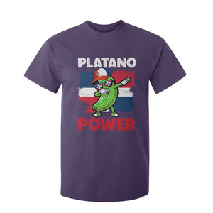 Platano Power T Shirt For Kid Funny Dominican Republic Flag Baseball TS11 Purple Print Your Wear