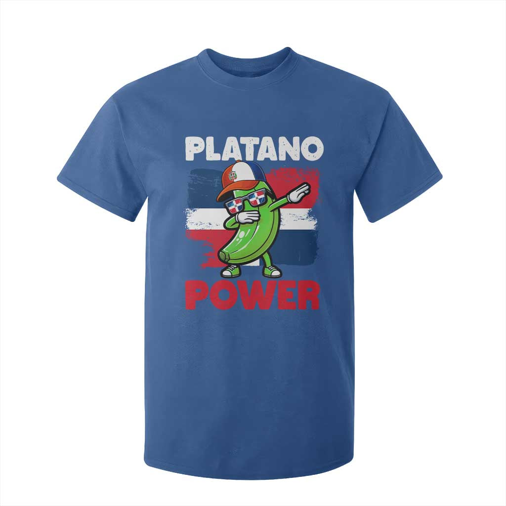 Platano Power T Shirt For Kid Funny Dominican Republic Flag Baseball TS11 Royal Blue Print Your Wear