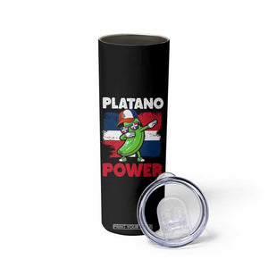 Platano Power Skinny Tumbler Funny Dominican Republic Flag Baseball TS11 Print Your Wear