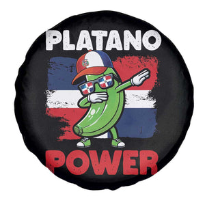 Platano Power Spare Tire Cover Funny Dominican Republic Flag Baseball TS11 Print Your Wear
