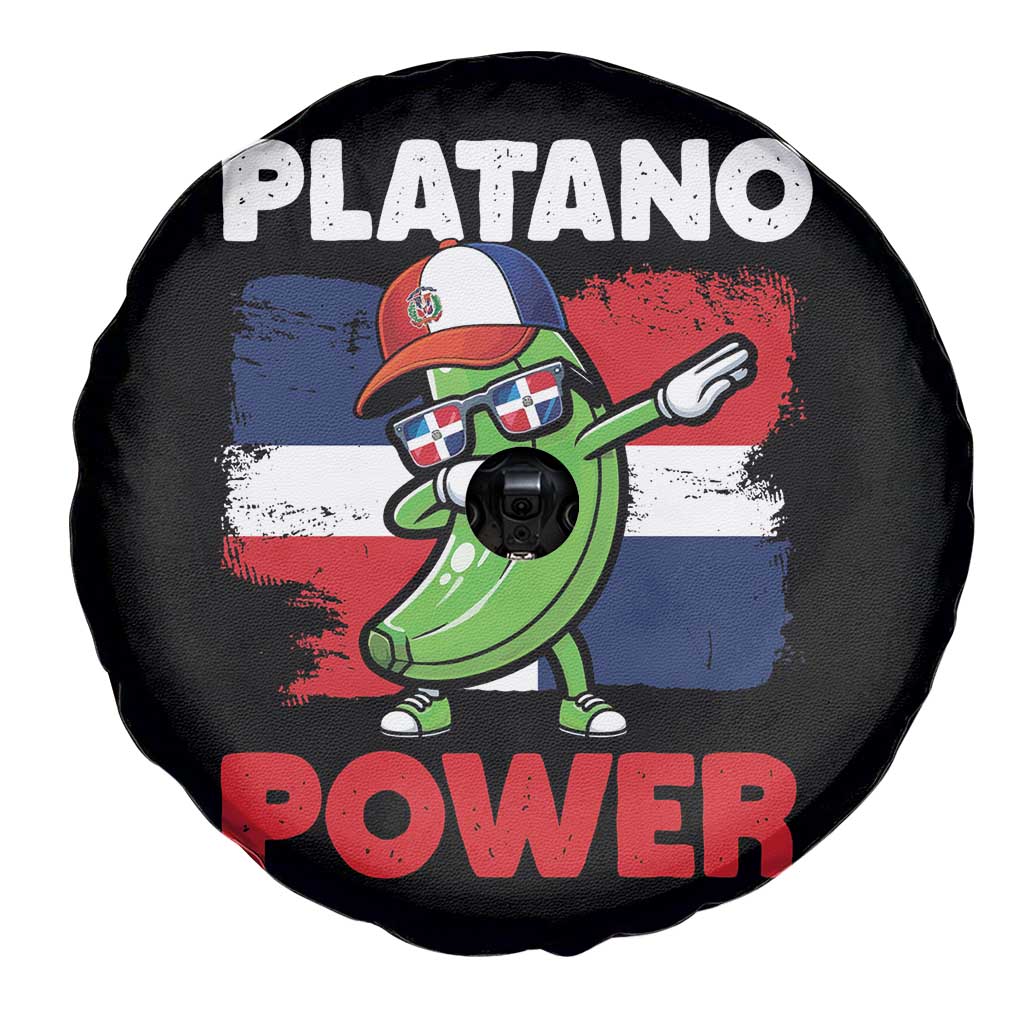 Platano Power Spare Tire Cover Funny Dominican Republic Flag Baseball TS11 Print Your Wear
