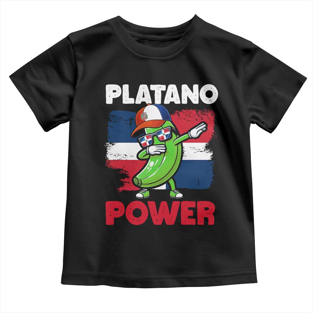 Platano Power Toddler T Shirt Funny Dominican Republic Flag Baseball TS11 Black Print Your Wear