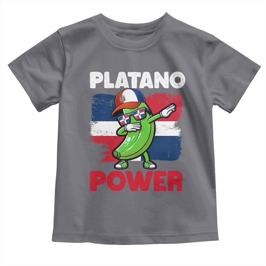 Platano Power Toddler T Shirt Funny Dominican Republic Flag Baseball TS11 Charcoal Print Your Wear