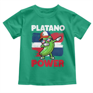 Platano Power Toddler T Shirt Funny Dominican Republic Flag Baseball TS11 Irish Green Print Your Wear