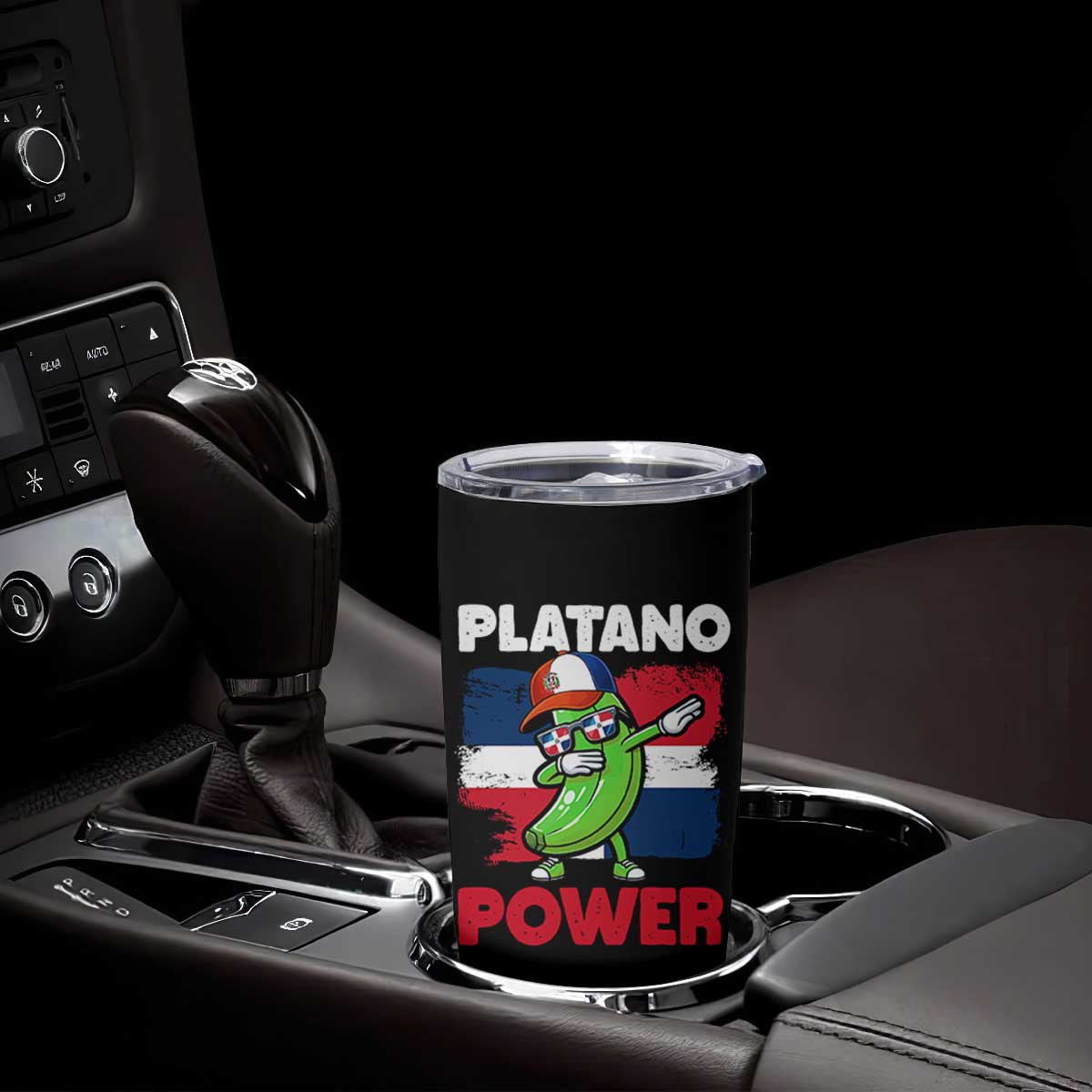 Platano Power Tumbler Cup Funny Dominican Republic Flag Baseball TS11 Print Your Wear