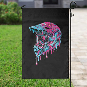 Motocross Helmet Drip Ice Cream Melt Graphic Dirt Bike Racing Garden Flag TS11 Print Your Wear