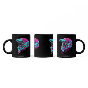 Motocross Helmet Drip Ice Cream Melt Graphic Dirt Bike Racing Coffee Mug TS11 Print Your Wear