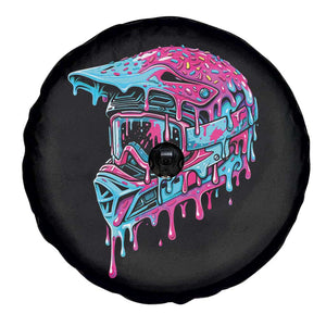 Motocross Helmet Drip Ice Cream Melt Graphic Dirt Bike Racing Spare Tire Cover TS11 Print Your Wear