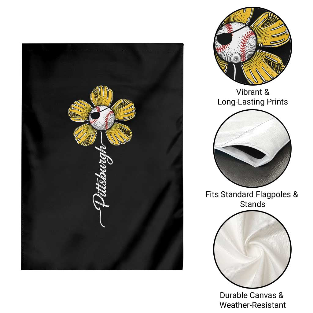 Pittsburgh Sport Retro Baseball Flower Garden Flag Funny Game Day TS11 Print Your Wear