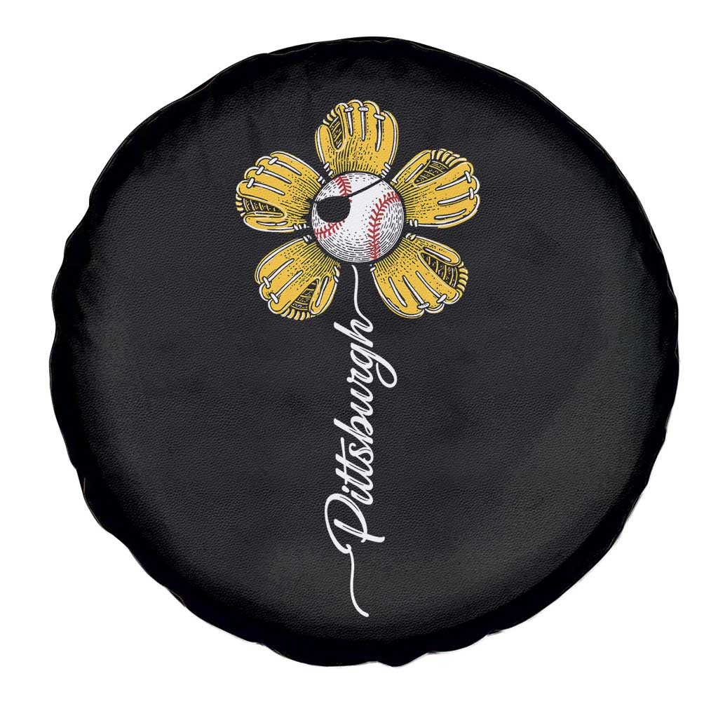 Pittsburgh Sport Retro Baseball Flower Spare Tire Cover Funny Game Day TS11 Print Your Wear