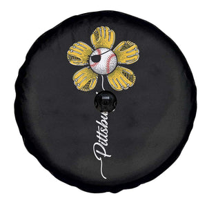 Pittsburgh Sport Retro Baseball Flower Spare Tire Cover Funny Game Day TS11 Print Your Wear
