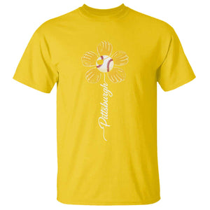 Pittsburgh Sport Retro Baseball Flower T Shirt Funny Game Day TS11 Daisy Print Your Wear