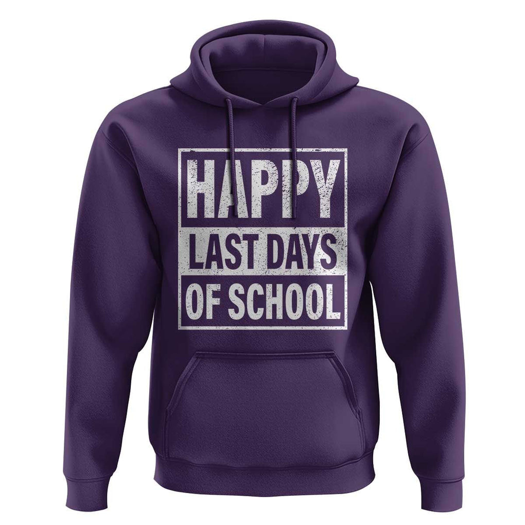 Graduation Hoodie Happy Last Days Of School Vintage TS11 Purple Print Your Wear