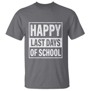 Graduation T Shirt Happy Last Days Of School Vintage TS11 Charcoal Print Your Wear