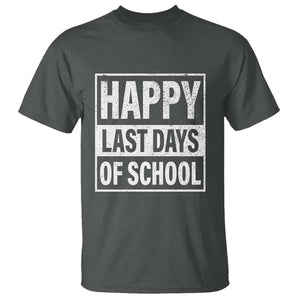 Graduation T Shirt Happy Last Days Of School Vintage TS11 Dark Heather Print Your Wear