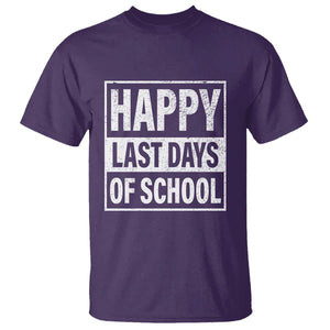 Graduation T Shirt Happy Last Days Of School Vintage TS11 Purple Print Your Wear