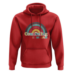 Mental Illness Awareness Hoodie Couseling Is My Jam Retro Groove Rainbow TS11 Red Print Your Wear