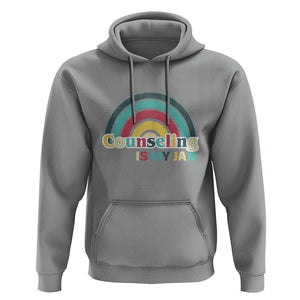 Mental Illness Awareness Hoodie Couseling Is My Jam Retro Groove Rainbow TS11 Sport Gray Print Your Wear