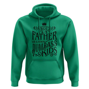 Proud Father Of A Few Dumbass Kid Hoodie Vintage Kid Crown Father's Day TS11 Irish Green Print Your Wear