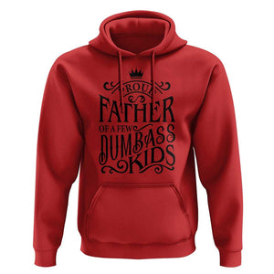 Proud Father Of A Few Dumbass Kid Hoodie Vintage Kid Crown Father's Day TS11 Red Print Your Wear
