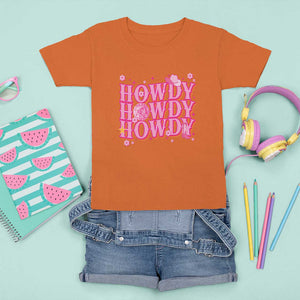 Funny Cowboy T Shirt For Kid Howdy Western Country Pink Retro Disco Ball TS11 Orange Print Your Wear