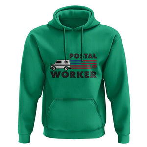 Postal Worker Hoodie USA Flag Patriotic Mailman Mail Lady TS11 Irish Green Print Your Wear