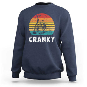 Fishing Lover Sweatshirt Cranky Vintage Retro Crankbait Fishermen TS11 Navy Print Your Wear