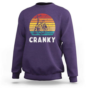 Fishing Lover Sweatshirt Cranky Vintage Retro Crankbait Fishermen TS11 Purple Print Your Wear