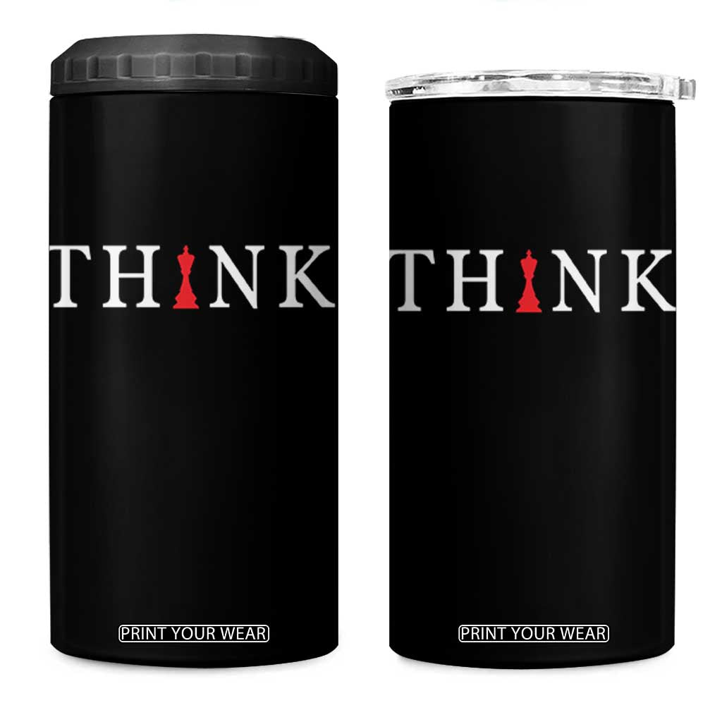 Chess Player 4 in 1 Can Cooler Tumbler Think Vintage Master Player