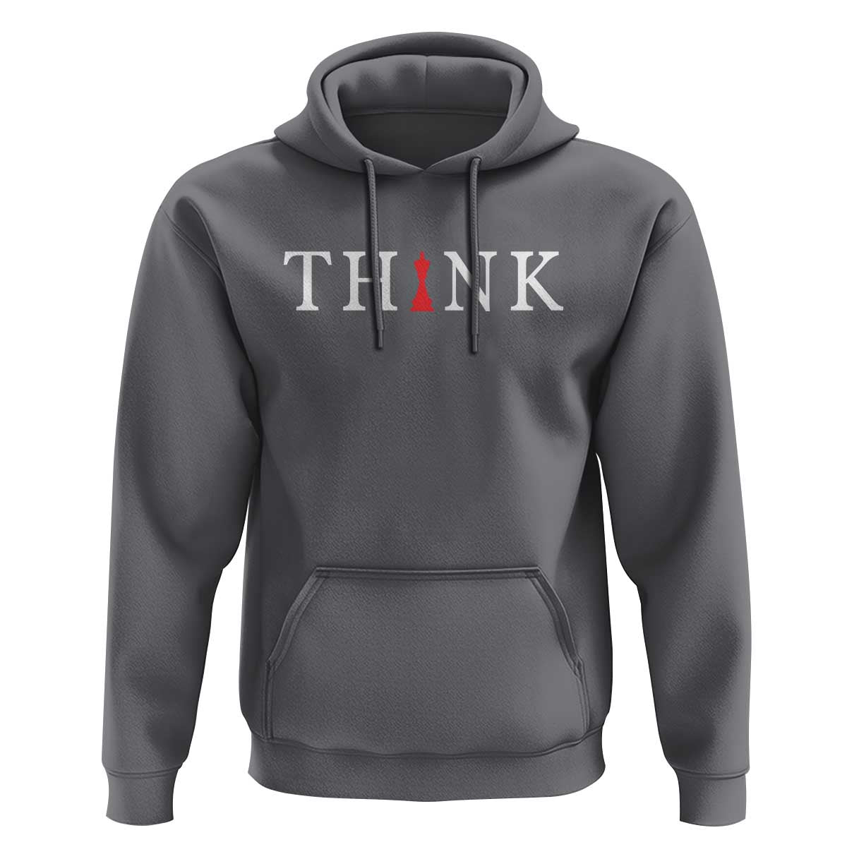 Chess Player Hoodie Think Vintage Master Player TS11 Charcoal Print Your Wear