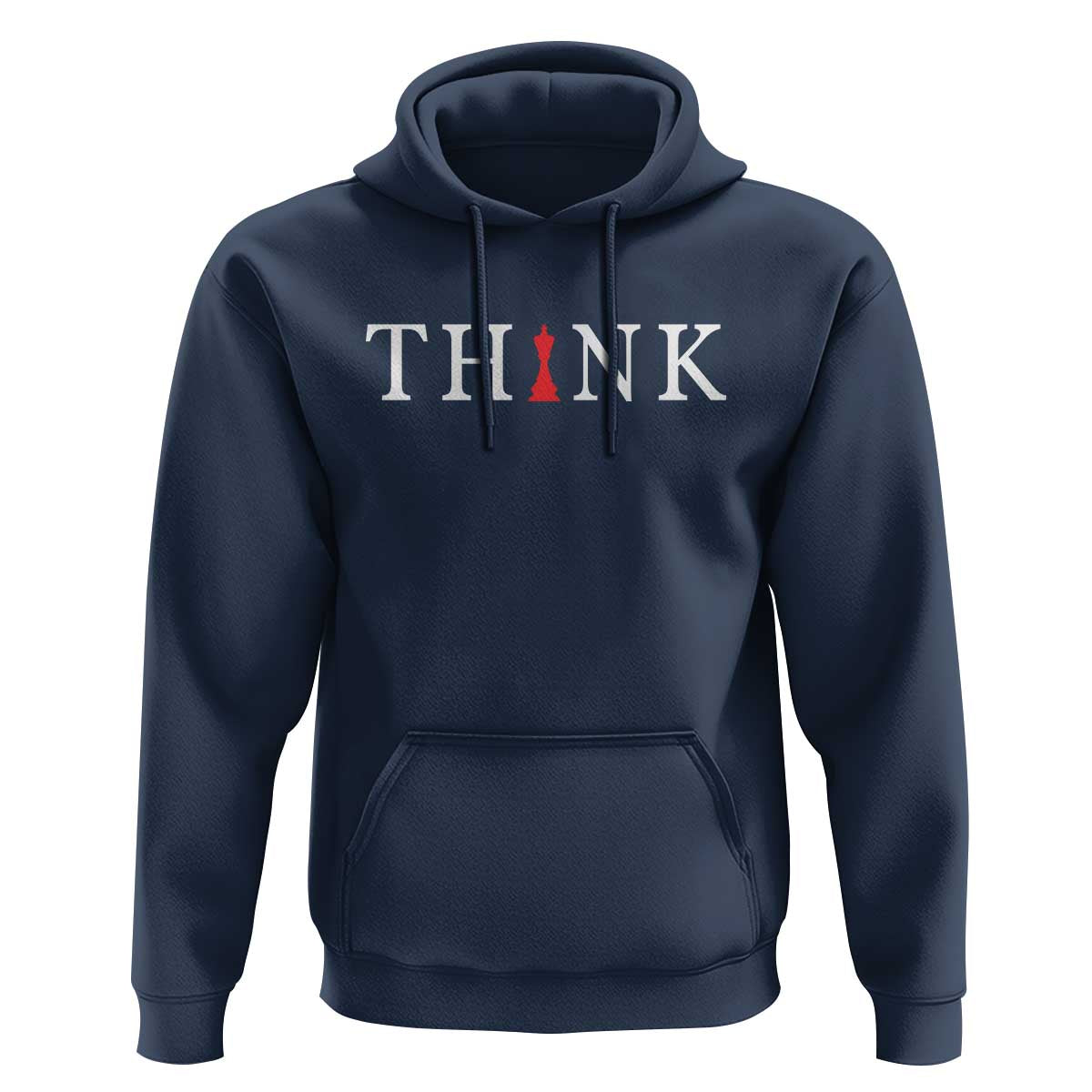 Chess Player Hoodie Think Vintage Master Player TS11 Navy Print Your Wear