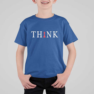 Chess Player T Shirt For Kid Think Vintage Master Player TS11 Royal Blue Print Your Wear