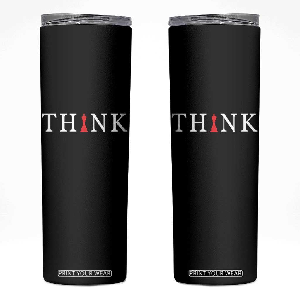 Chess Player Skinny Tumbler Think Vintage Master Player