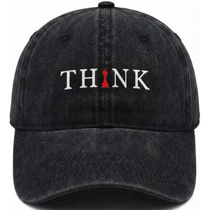 Chess Player Washed Cotton Baseball Cap Think Vintage Master Player