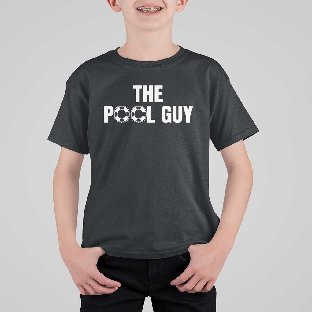 Funny Swimming Lover T Shirt For Kid The Pool Guy Expert TS11 Black Print Your Wear