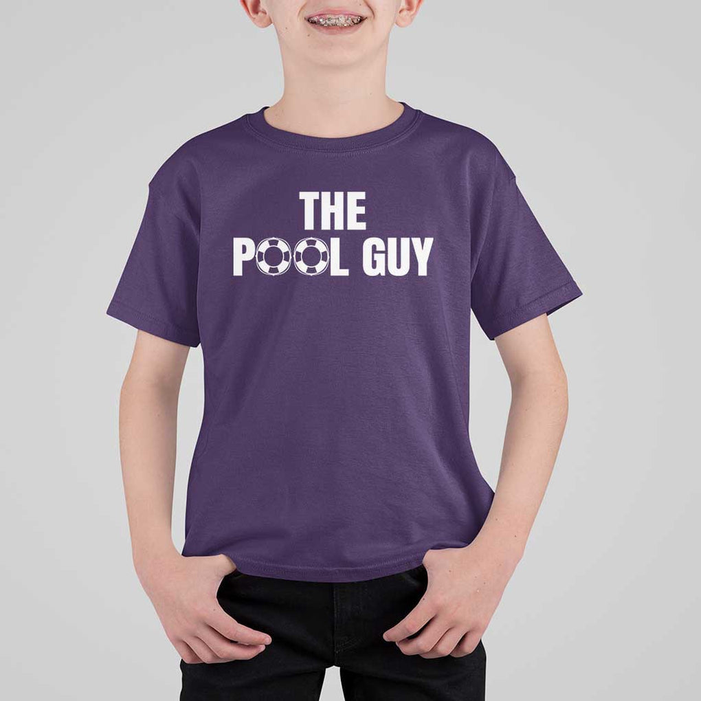Funny Swimming Lover T Shirt For Kid The Pool Guy Expert TS11 Purple Print Your Wear
