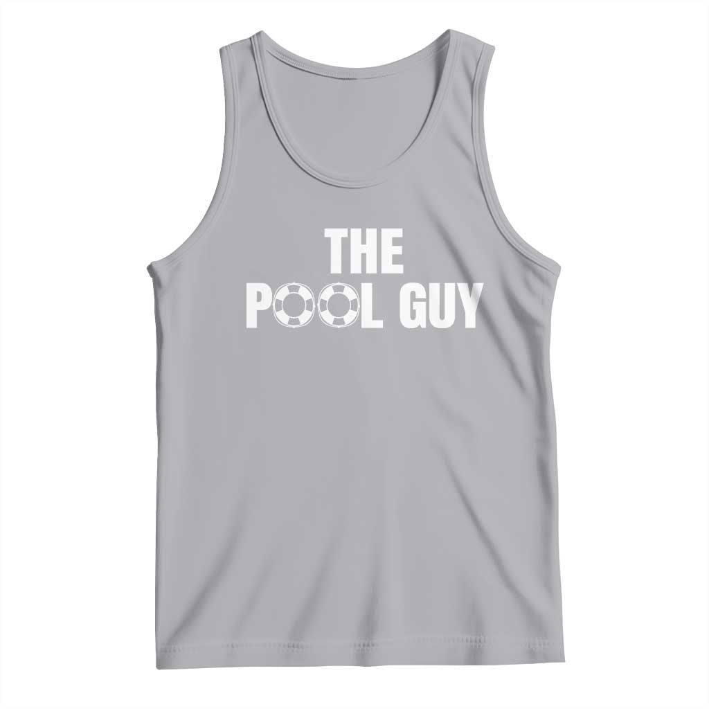 Funny Swimming Lover Tank Top The Pool Guy Expert TS11 Athletic Heather Print Your Wear
