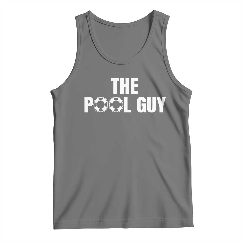 Funny Swimming Lover Tank Top The Pool Guy Expert TS11 Black Heather Print Your Wear