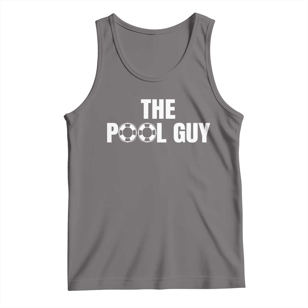 Funny Swimming Lover Tank Top The Pool Guy Expert TS11 Deep Heather Print Your Wear