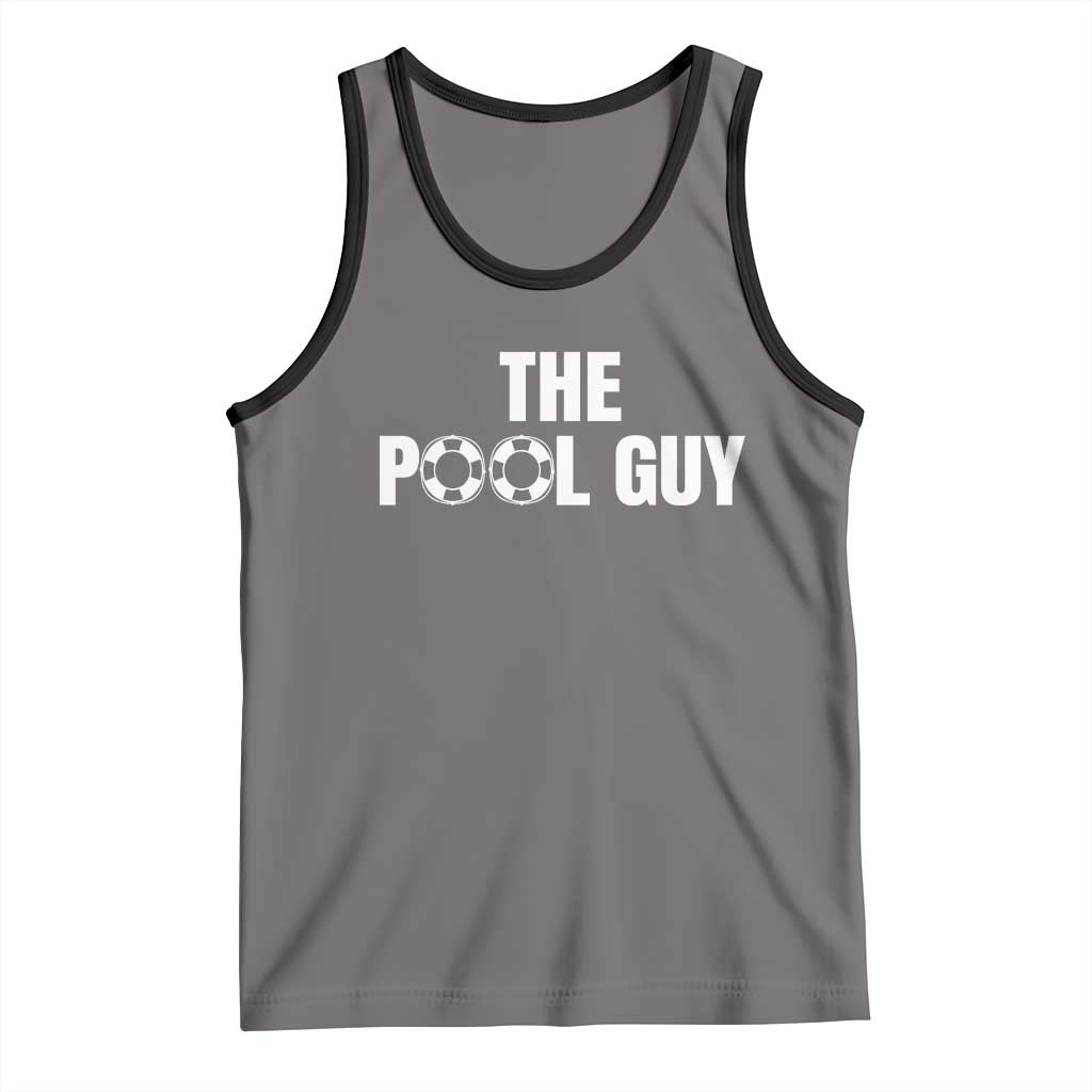 Funny Swimming Lover Tank Top The Pool Guy Expert TS11 Deep Heather Black Print Your Wear