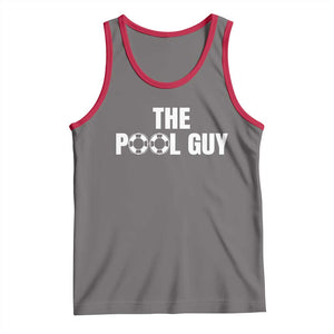 Funny Swimming Lover Tank Top The Pool Guy Expert TS11 Deep Heather Red Print Your Wear